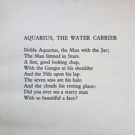 My Brother Aquarius. Poems by Stephen Tennant