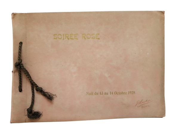 Soiree Rose. A photograph album documenting a 1928 Parisian party hosted by Paul Dreyfus-Rose