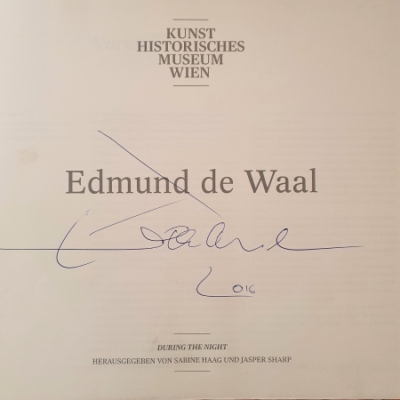 Edmund de Waal. During the Night [SIGNED]