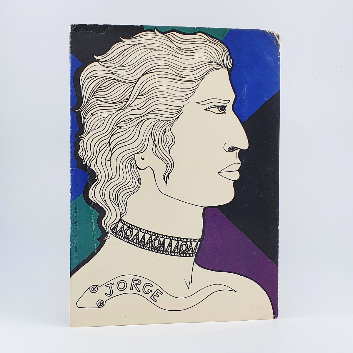 A publicity portfolio for the Cuban dancer Jorge Lago, with a cover design by Yves Saint Laurent