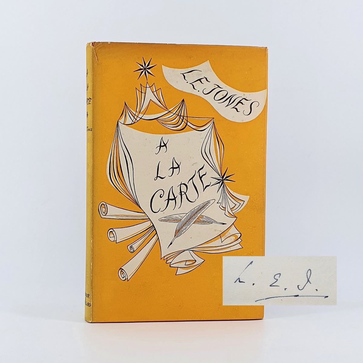 A La Carte [INSCRIBED]