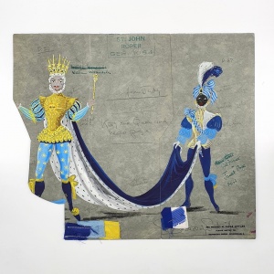 Original Design for a King & Page Costume by Berkeley Sutcliffe