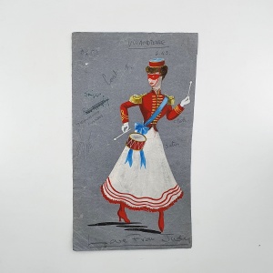 Original Design for a Vivandiere Costume by Berkeley Sutcliffe