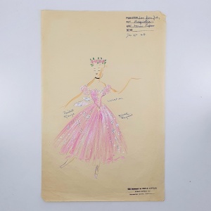 Original Design for a Magnolia Ballet Costume by Berkeley Sutcliffe